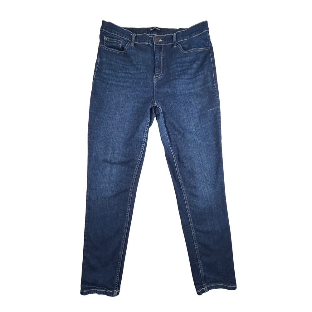 Calvin Klein High Rise Skinny Jeans Dark Wash Stretch Womens Size 16